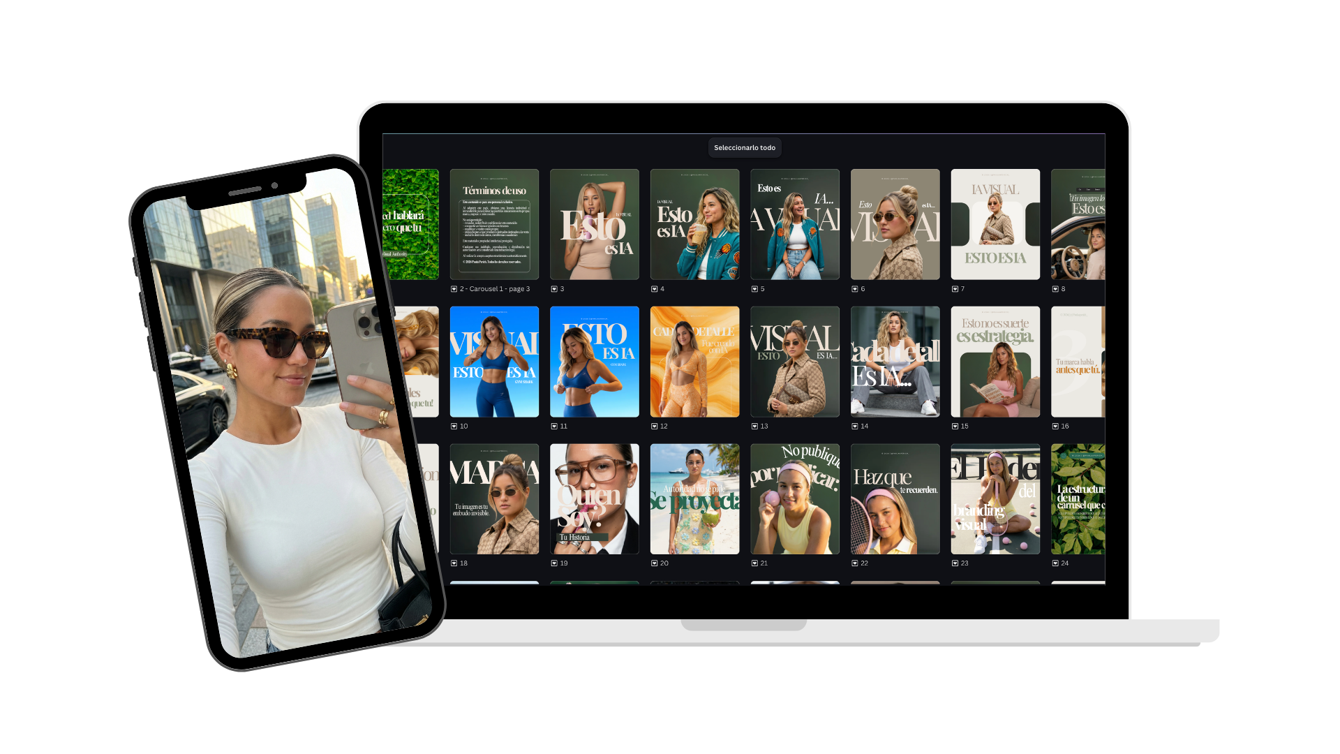 iPhone et MacBook mockup — Visual Authority Kit